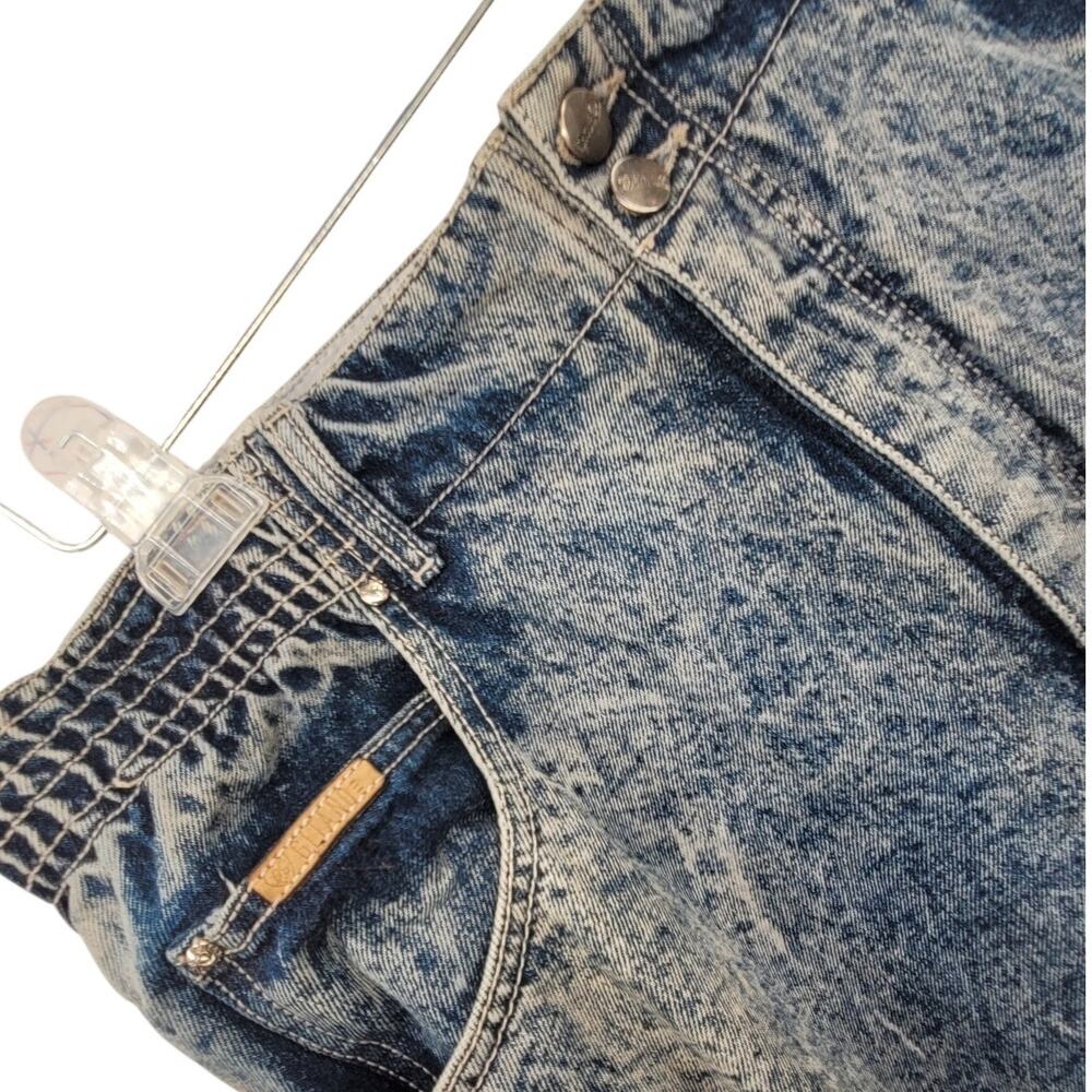 Gitano‎ 80s Acid Wash High Waist Jeans Peg Leg Retro Cool